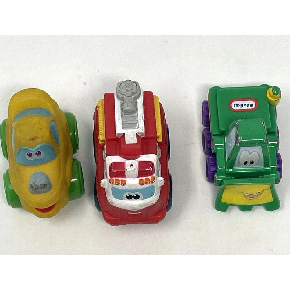 Tonka‎ Chuck & Friends and Little Tikes Cars Lot of 3 Vehicles, Firetruck, Plow